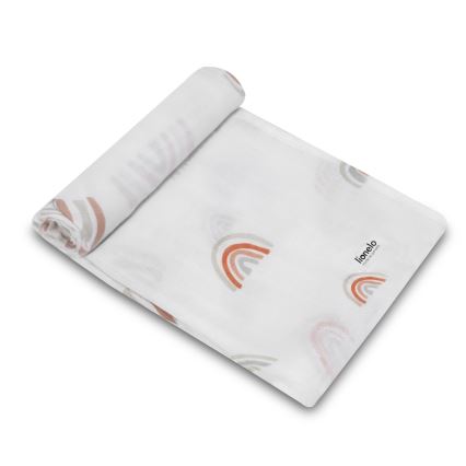 Lionelo - 3-delige set bamboe hydrofiele doeken 70x70 cm Rainbow