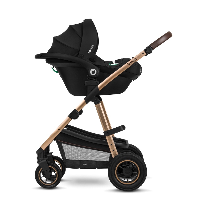 Lionelo - 3-in-1 combi-kinderwagen AMBER Black Onyx
