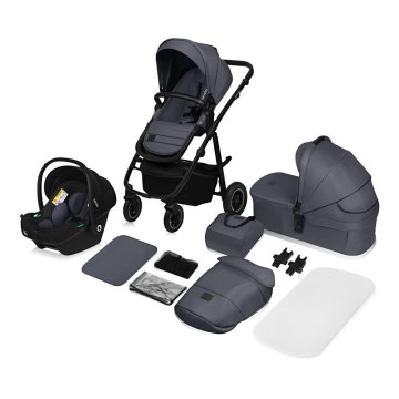 Lionelo - 3-in-1 combi-kinderwagen AMBER PLUS grijs Graphite