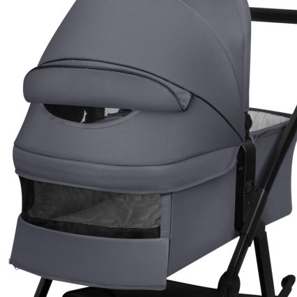 Lionelo - 3-in-1 combi-kinderwagen AMBER PLUS grijs Graphite