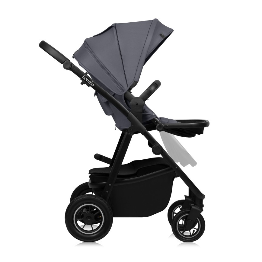 Lionelo - 3-in-1 combi-kinderwagen AMBER PLUS grijs Graphite