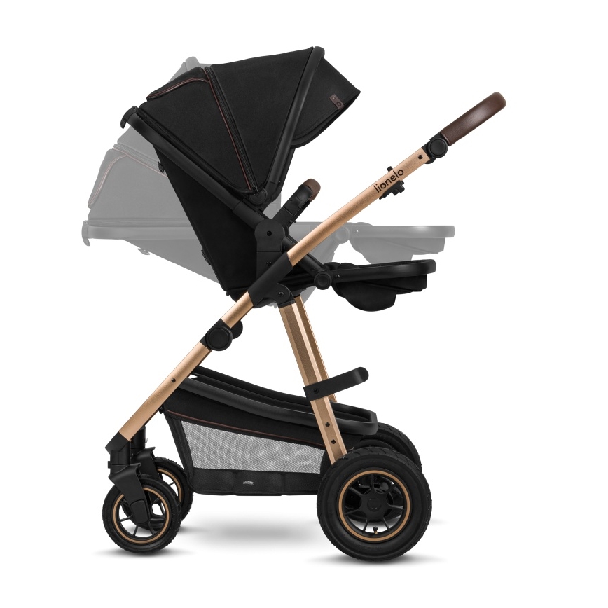 Lionelo - 3-in-1 combi-kinderwagen AMBER Zwart Onyx