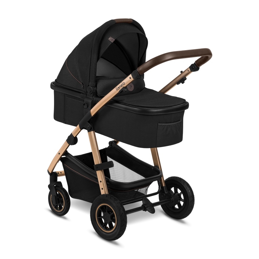 Lionelo - 3-in-1 combi-kinderwagen AMBER Zwart Onyx