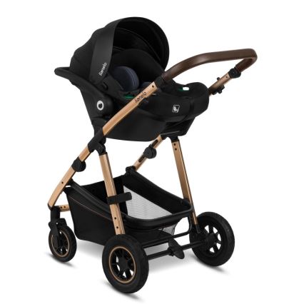 Lionelo - 3-in-1 combi-kinderwagen AMBER Zwart Onyx
