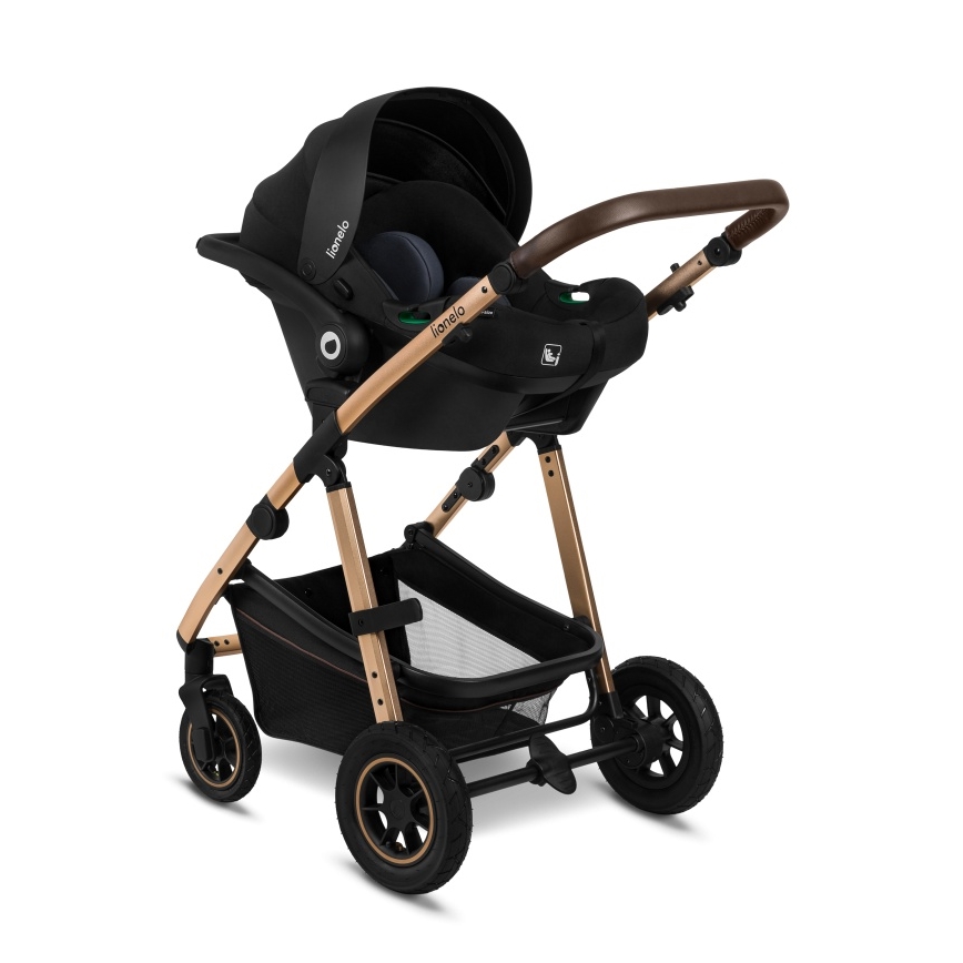 Lionelo - 3-in-1 combi-kinderwagen AMBER Zwart Onyx