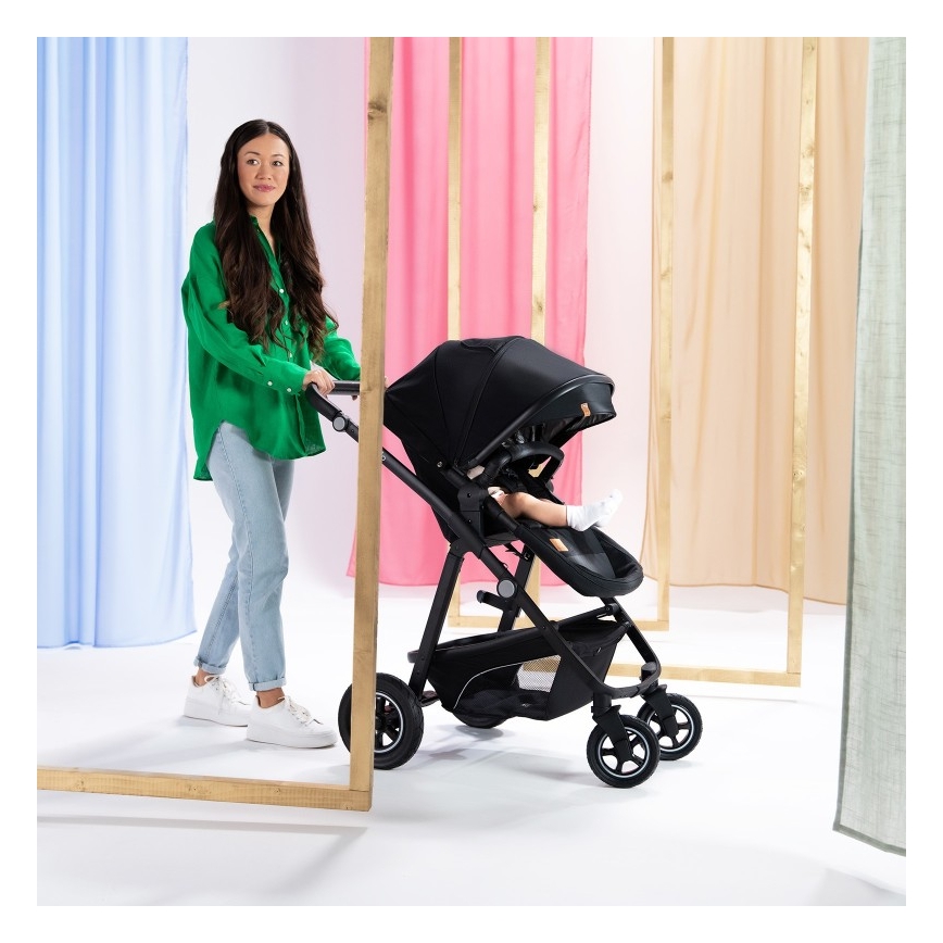 Lionelo - 3-in-1 combi-kinderwagen BIANKA Zwart Onyx