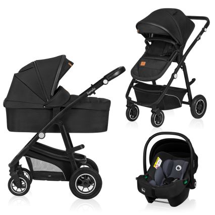 Lionelo - 3-in-1 combi-kinderwagen BIANKA Zwart Onyx