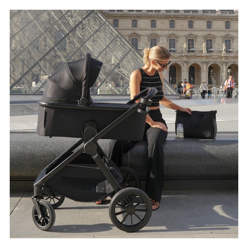 Lionelo - 3-in-1 combi-kinderwagen LAYLA Black Onyx