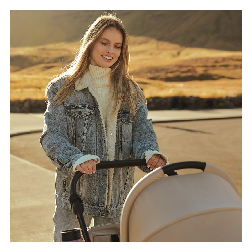 Lionelo - 3-in-1 combi-kinderwagen MERIL, beige zand