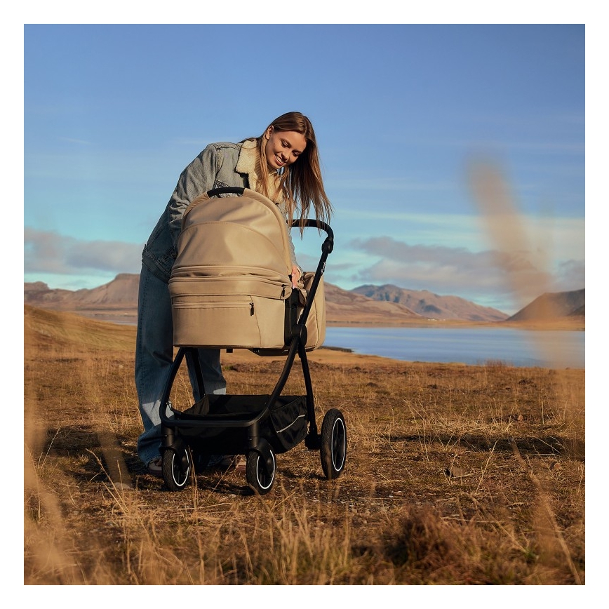 Lionelo - 3-in-1 combi-kinderwagen MERIL Grijs Stone