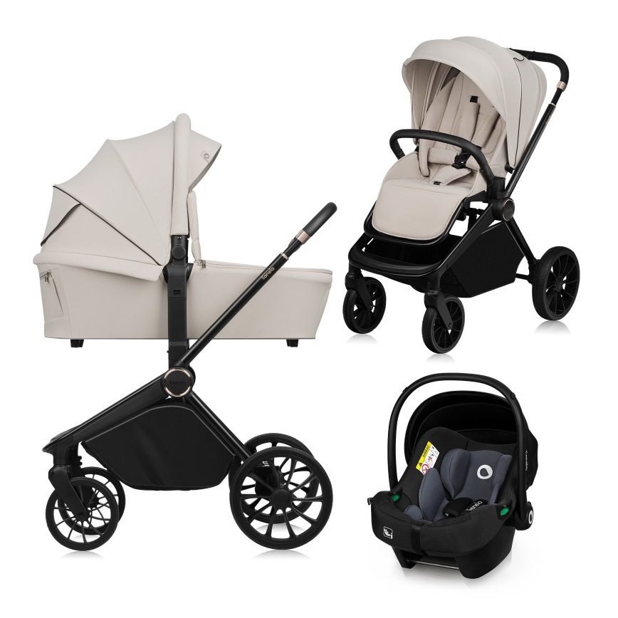Lionelo - 3-in-1 combi-kinderwagen MIKA PLUS beige zand