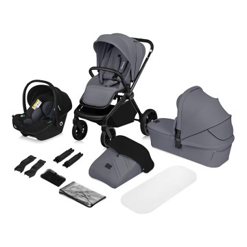 Lionelo - 3-in-1 combi-kinderwagen MIKA PLUS Grey Stone