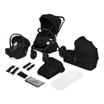 Lionelo - 3-in-1 combi-kinderwagen MIKA PLUS Zwart Onyx