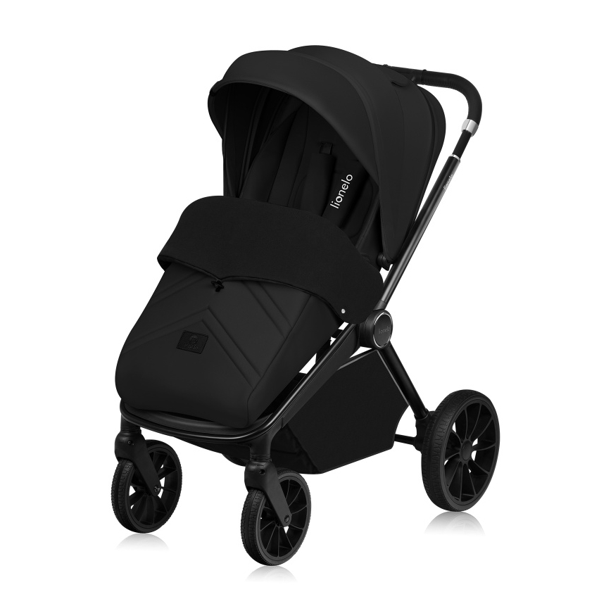 Lionelo - 3-in-1 combi-kinderwagen MIKA PLUS Zwart Onyx