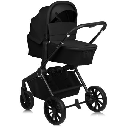 Lionelo - 3-in-1 combi-kinderwagen MIKA PLUS Zwart Onyx