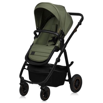 Lionelo - 3-in-1 combinatiekinderwagen AMBER PLUS Green Forest
