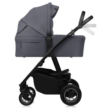 Lionelo - 3-in-1 combinatiekinderwagen AMBER PLUS Grijs Grafiet