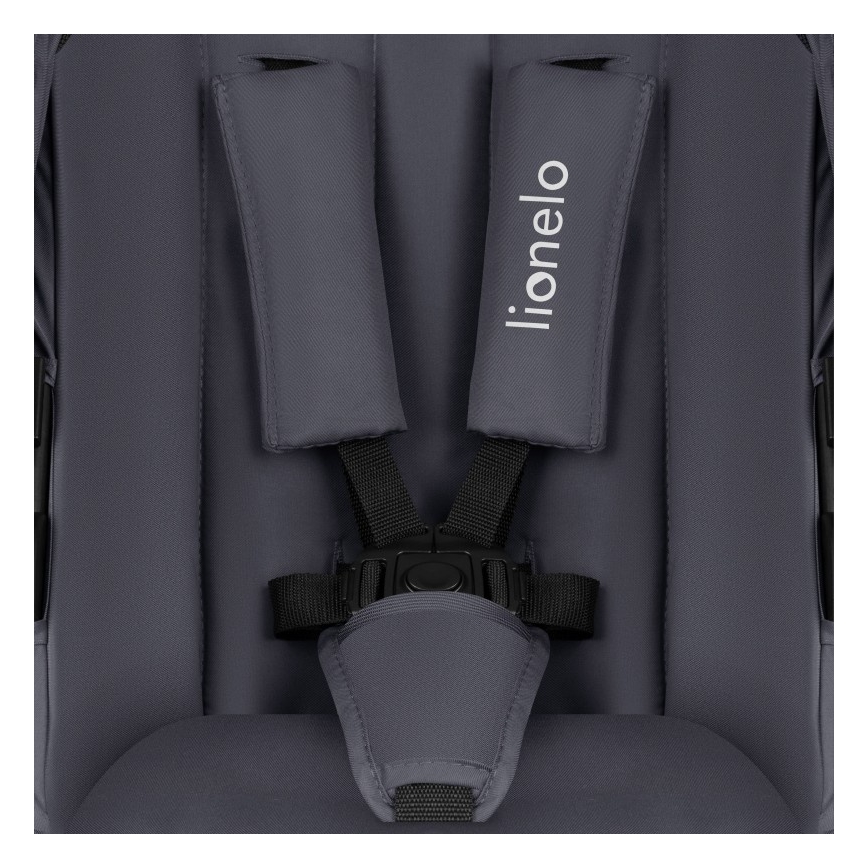 Lionelo - 3-in-1 combinatiekinderwagen AMBER PLUS Grijs Grafiet