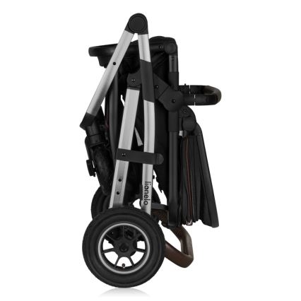 Lionelo - 3-in-1 combinatiekinderwagen AMBER Zwart/Zilver