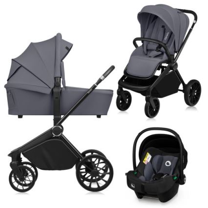 Lionelo - 3-in-1 combiwagen MIKA PLUS Grey Stone