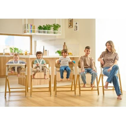 Lionelo - 3-in-1 kinderstoel CELIA Grijs hout