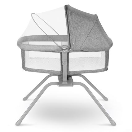 Lionelo - 3-in-1 reisbed MALIN Grey Stone