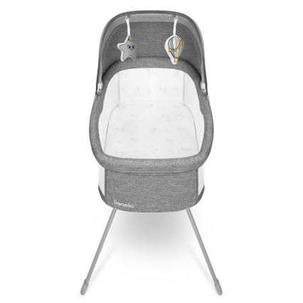 Lionelo - 3-in-1 reisbed MALIN Grey Stone
