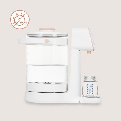 Lionelo - Appareil de préparation du lait infantile BABYPRESTO 2.0 1200W/230V blanc
