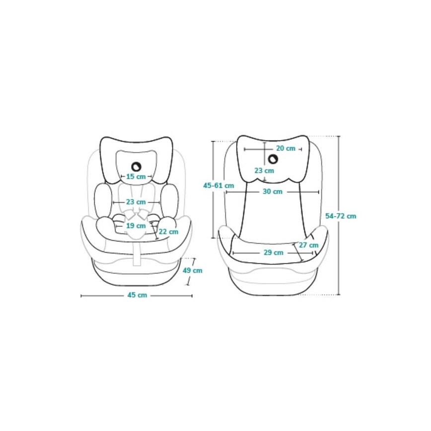 Lionelo - Autostoel AART i-Size 40-150 cm zwart/grijs