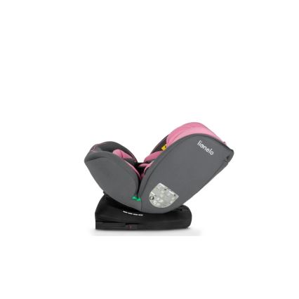Lionelo - Autostoel BASTIAAN i-Maat 40-150 cm grijs/roze