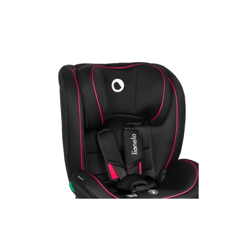 Lionelo - Autostoel BASTIAAN i-Maat 40-150 cm zwart/rood