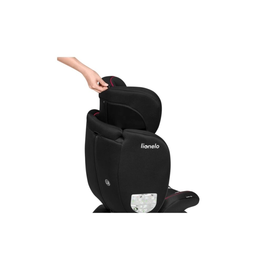 Lionelo - Autostoel BASTIAAN i-Maat 40-150 cm zwart/rood