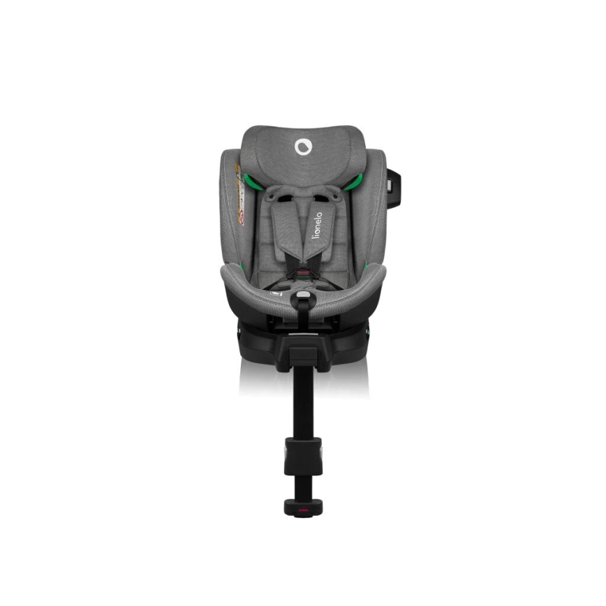 Lionelo - Autostoel HARMONY i-Size 40-150 cm met draaibare basis zwart/grijs