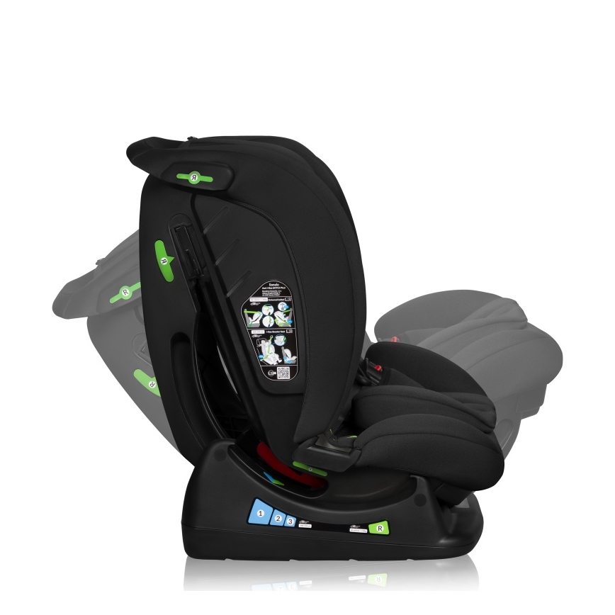 Lionelo - Autostoel IZZY i-Size 40-150 cm Zwart carbon