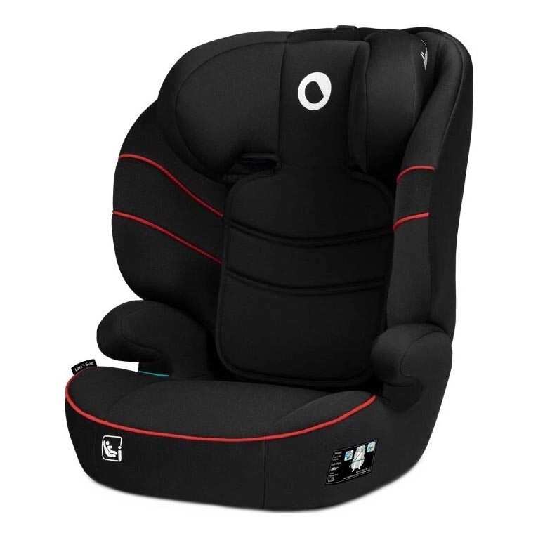 Lionelo - Autostoel LARS i-Maat 100-150 cm zwart/rood