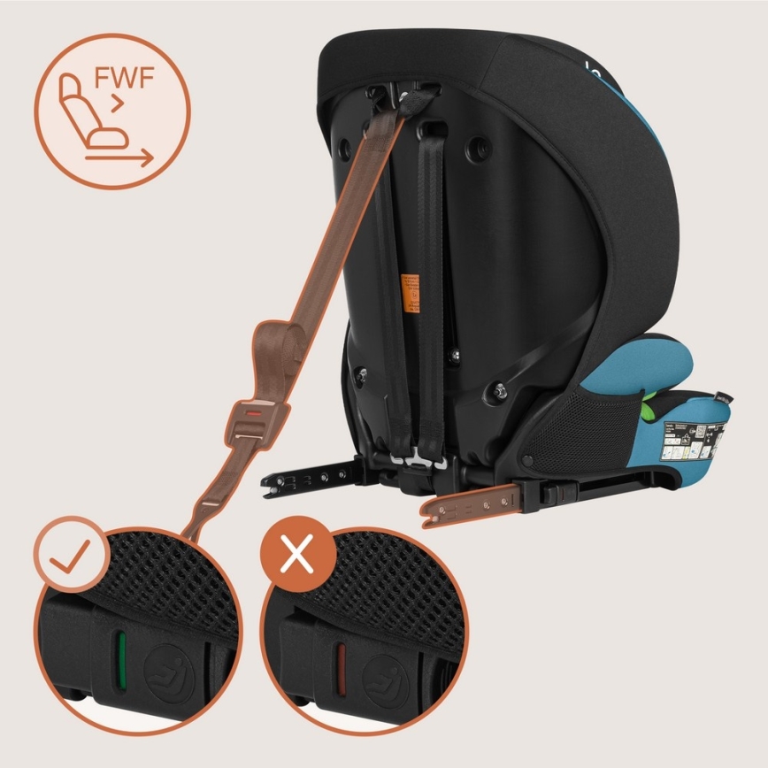 Lionelo - Autostoel LEVI FIX i-Size 76-150 cm Cobaltblauw