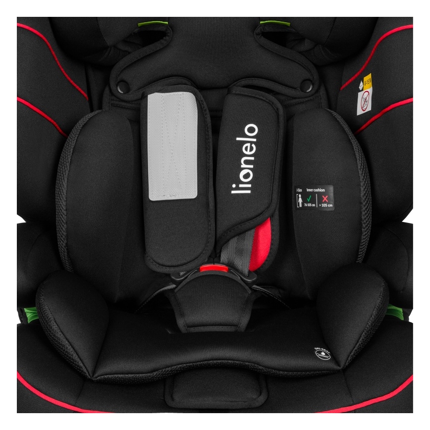Lionelo - Autostoel LEVI i-Size 76-150 cm Sportief Zwart