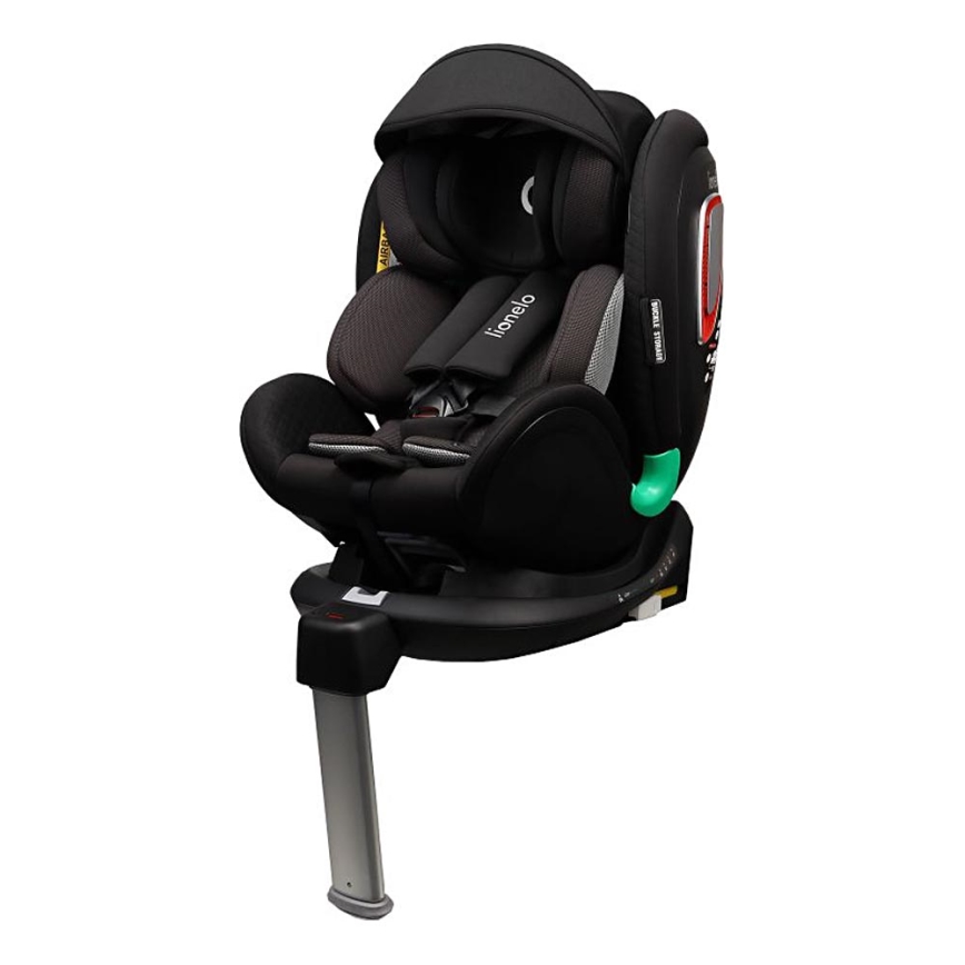 Lionelo - Autostoel met draaibare basis ANTOON PLUS i-Size 40-105 cm Black Onyx