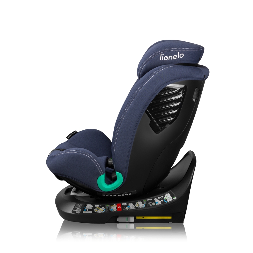 Lionelo - Autostoel met draaibare basis BASTIAAN ONE i-Size 40-150 cm Navyblauw