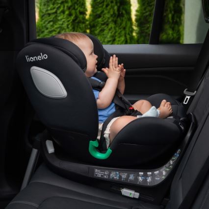 Lionelo - Autostoel met draaibare basis BRAAM i-Size 40-150 cm Zwart Carbon