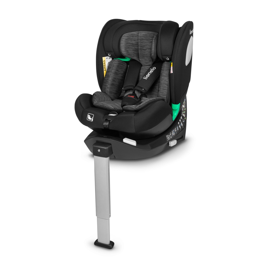 Lionelo - Autostoel met draaibare basis BRAAM i-Size 40-150 cm Zwart Carbon