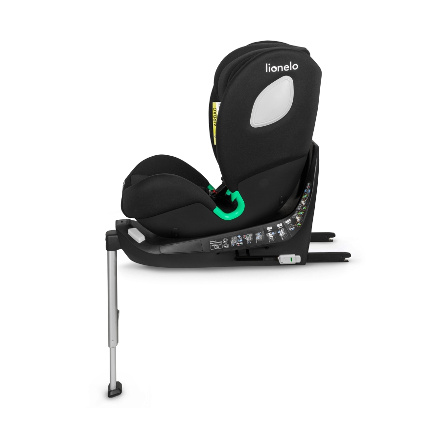 Lionelo - Autostoel met draaibare basis BRAAM i-Size 40-150 cm Zwart Carbon