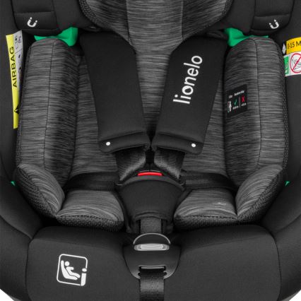 Lionelo - Autostoel met draaibare basis BRAAM i-Size 40-150 cm Zwart Carbon