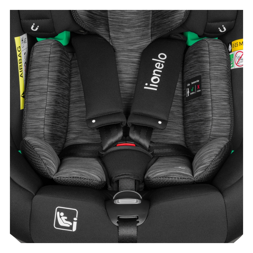 Lionelo - Autostoel met draaibare basis BRAAM i-Size 40-150 cm Zwart Carbon