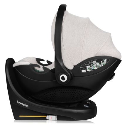Lionelo - Autostoel met draaibare basis MOXIE SET i-Size 40-87 cm Beige Sand