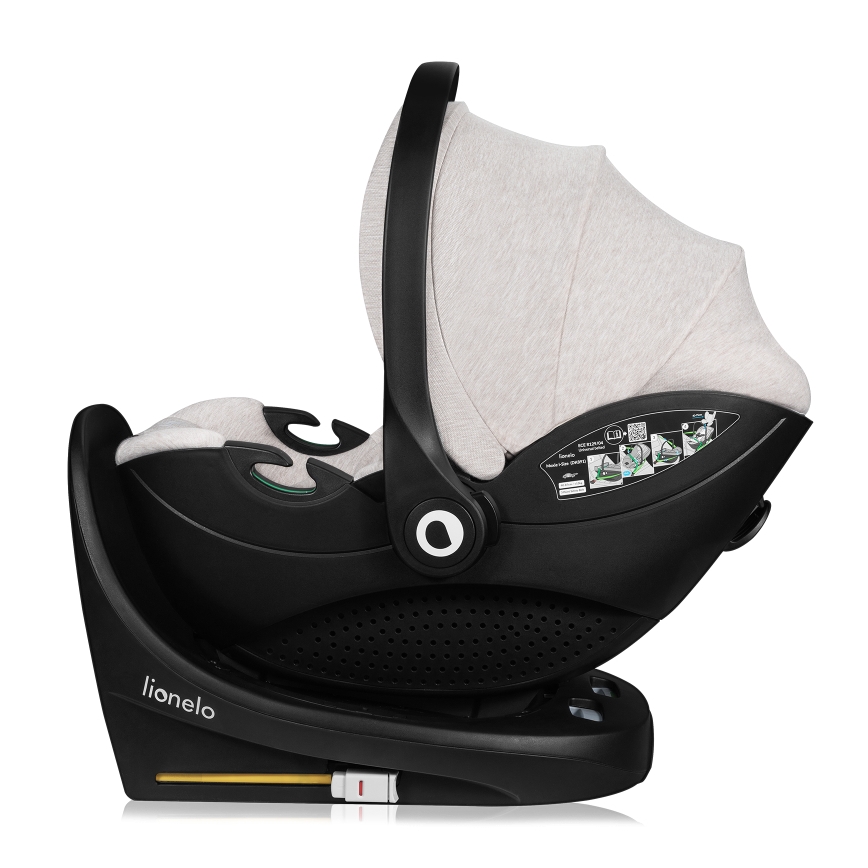 Lionelo - Autostoel met draaibare basis MOXIE SET i-Size 40-87 cm Beige Sand