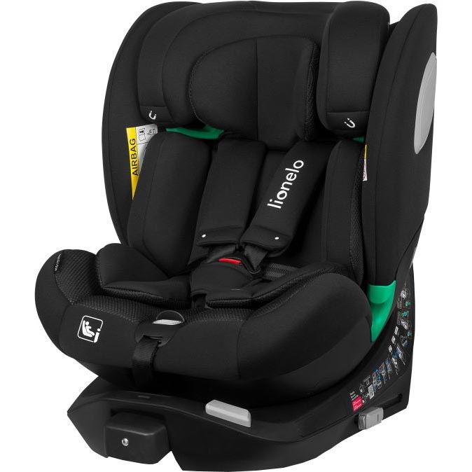Lionelo - Autostoel met draaibasis BRAAM AIR i-Size 40-150 cm Zwart Carbon