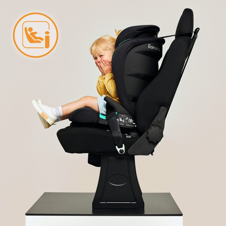 Lionelo - Autostoel NEAL i-Size 100-150 cm Zwart Onyx