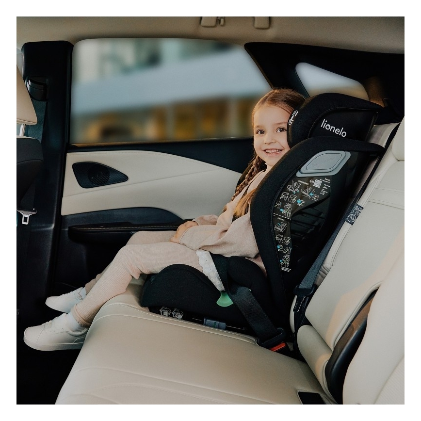 Lionelo - Autostoeltje IGO i-Size 100-150 cm Zwart Carbon