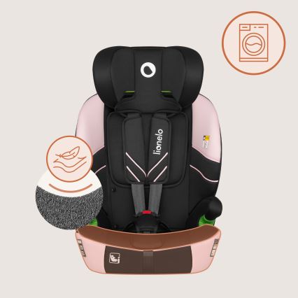 Lionelo - Autostoeltje LEVI FIX i-Size 76-150 cm Babyroze